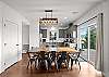 Gather comfortably with dining space for 10 guests.
