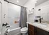 Full bathroom with tub/shower combo