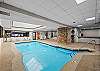 Take a dip in the indoor heated pool