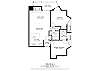 Floor plan of condo 