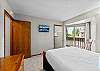 Well-appointed queen bedroom designed for a restful night’s sleep.
