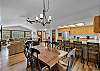 Enjoy meals together around a table that comfortably seats 6.
