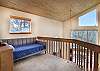 Twin day bed in the loft area