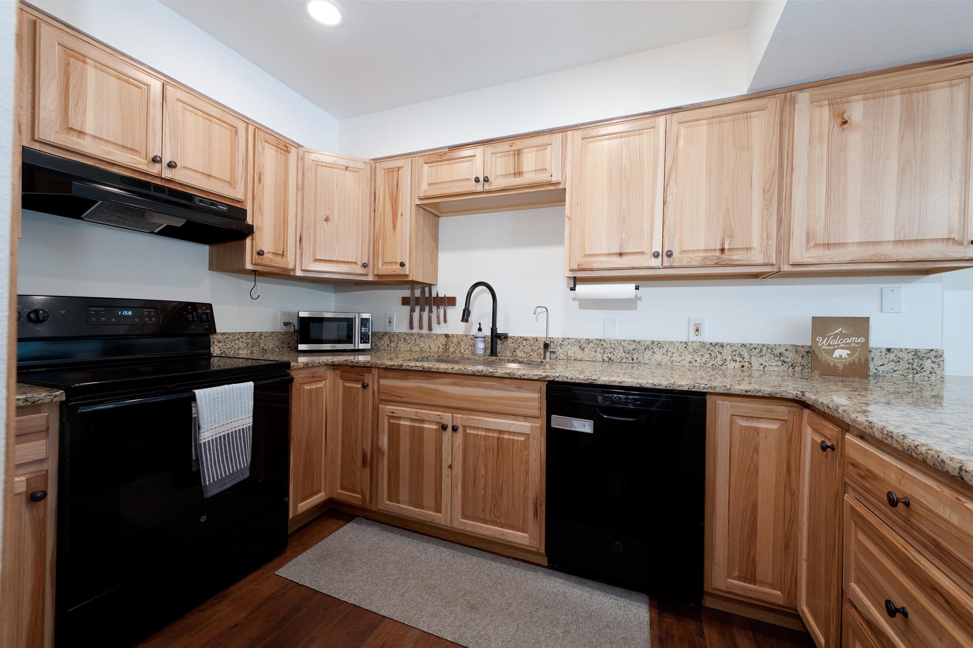 Fully stocked kitchen