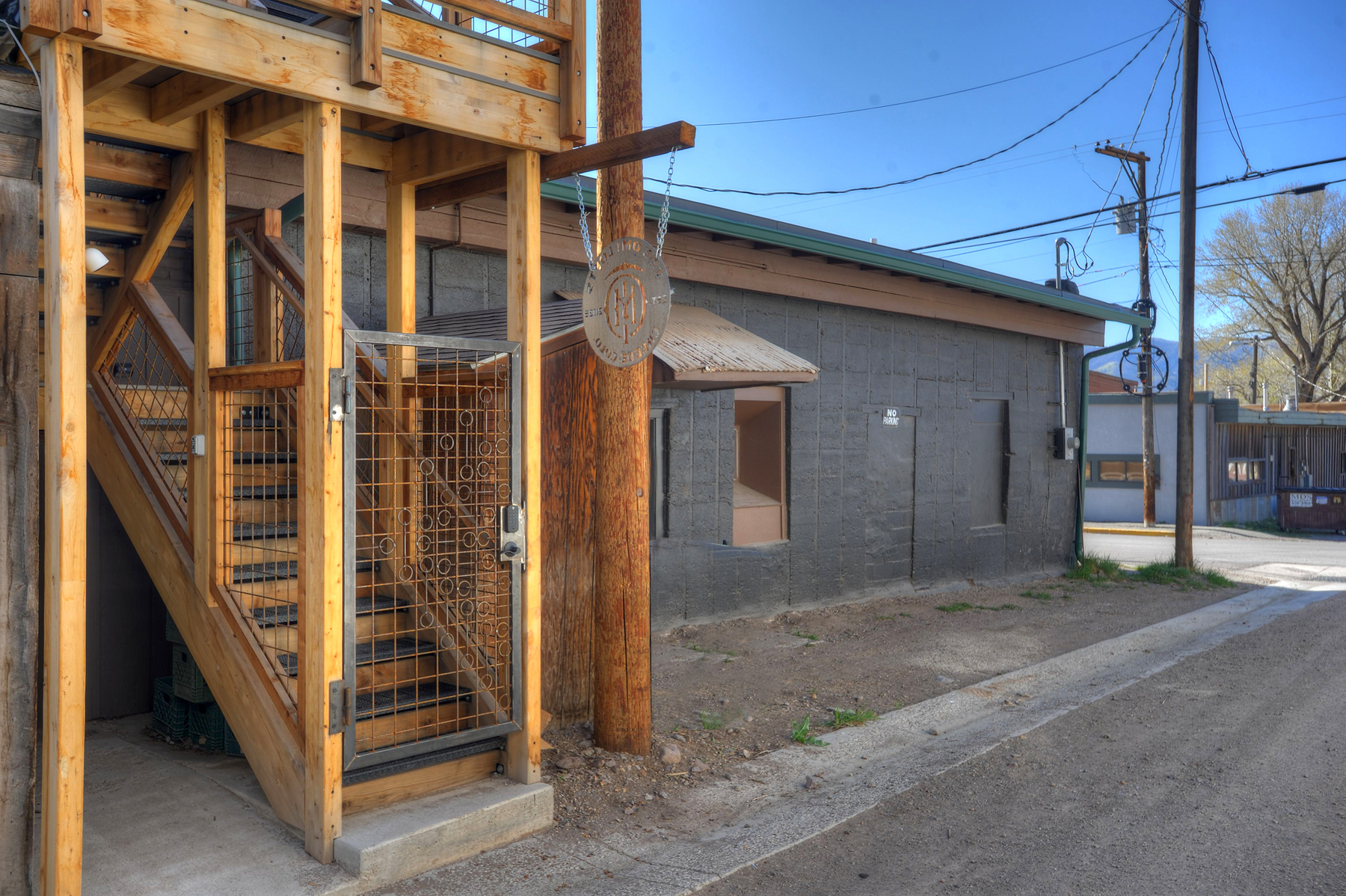 Access to the OMI Lofts is through this secure gate.