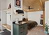 King bedroom with a coffee maker - start your mornings right!