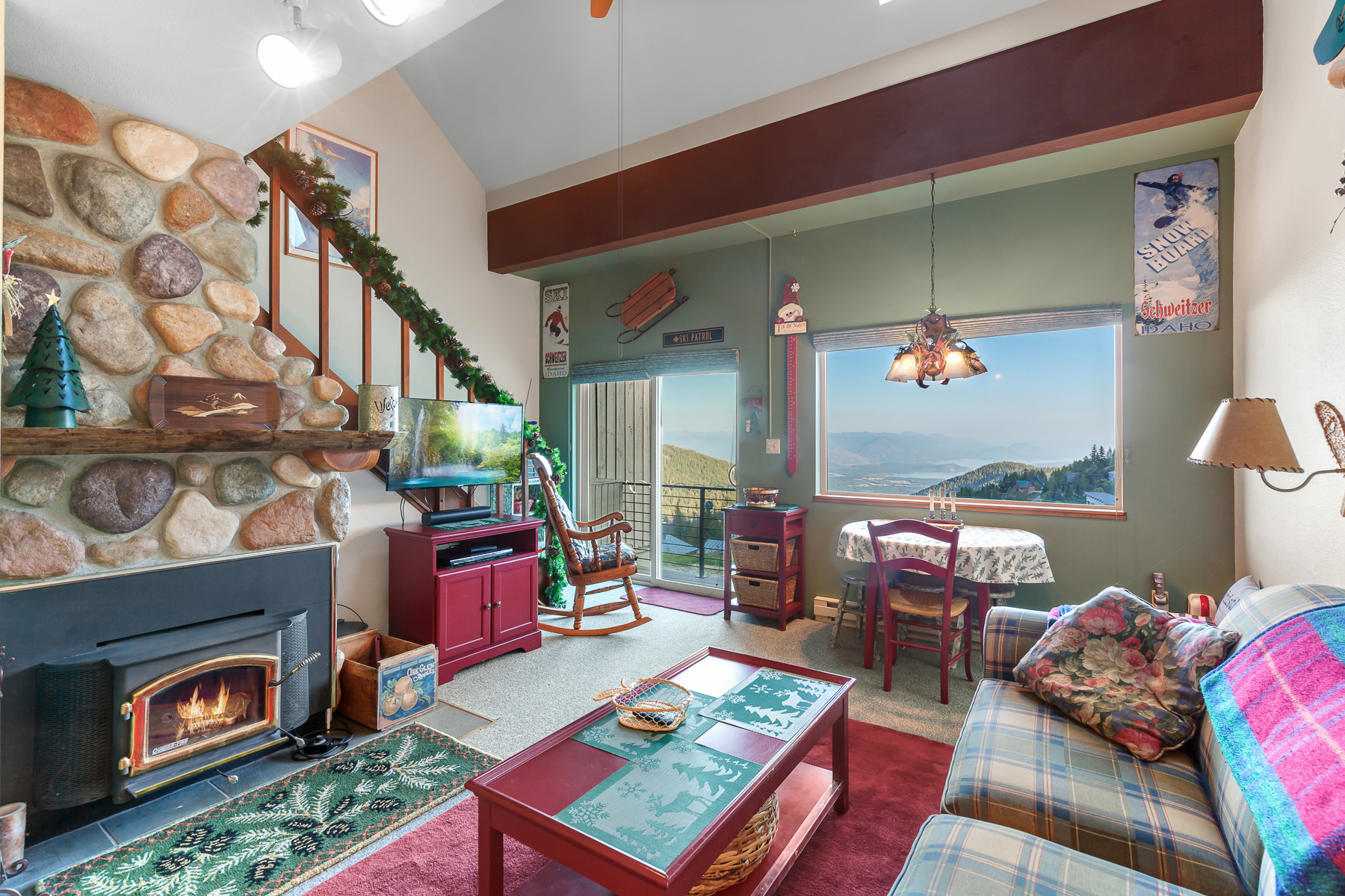 Welcome to our mountain cabin! Enjoy the lake and mountain views right out your front door!