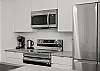 High end appliances in the kitchen
