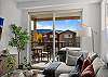 Direct balcony access to the hot tub