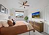Your private retreat—king bed, soft linens, and a Smart TV for laid-back evenings.
