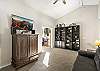 Open upper loft with Smart TV and sleeper sofa