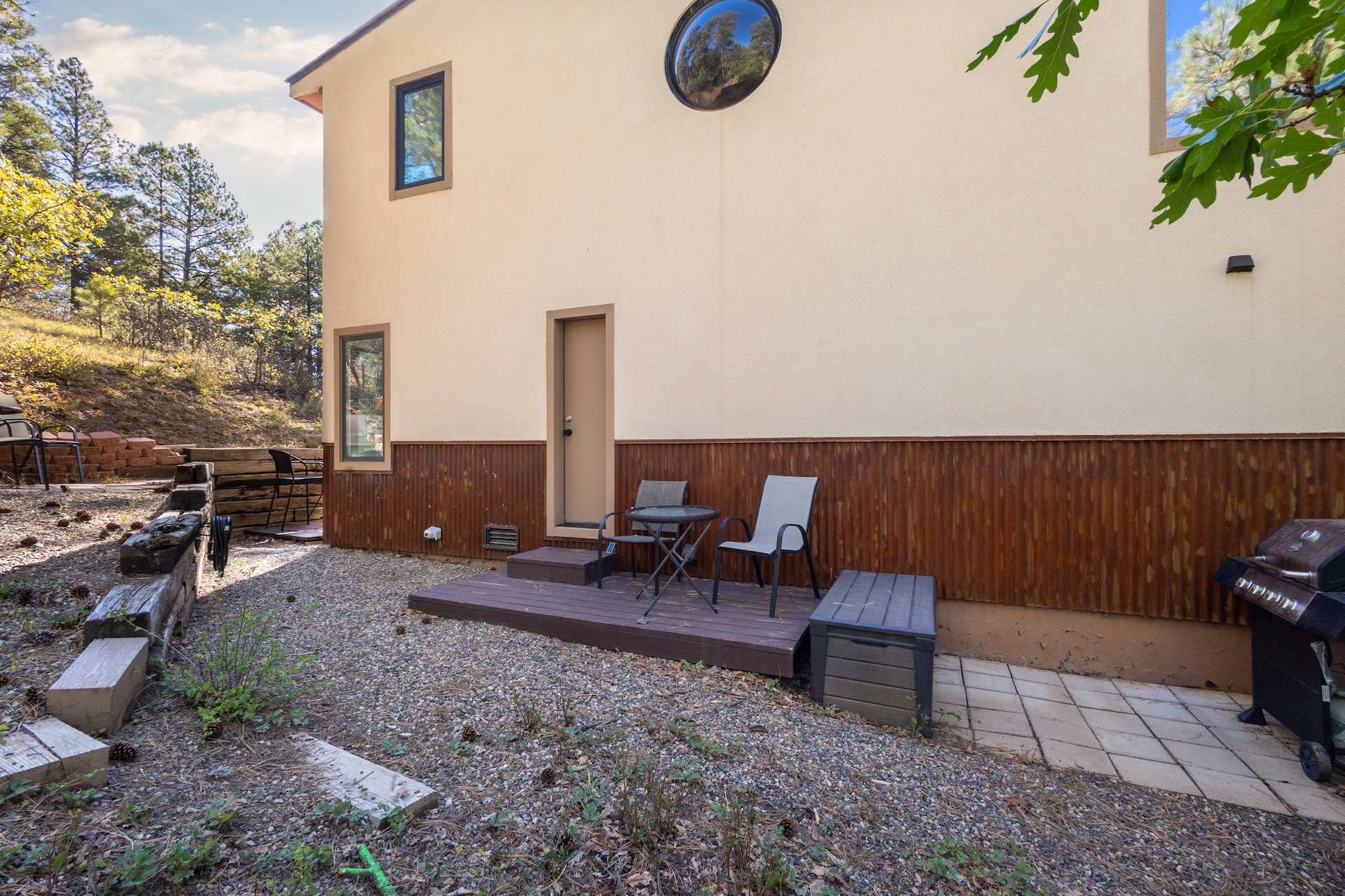 Back patio.