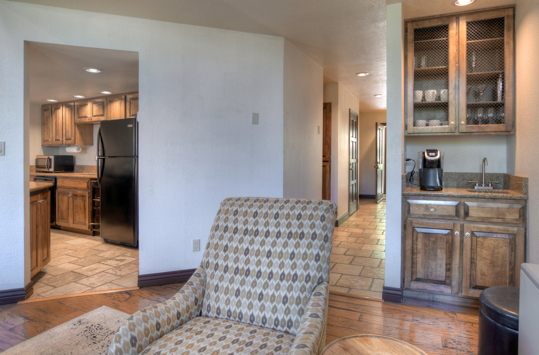 Coffee bar adjacent to the Main Living Space