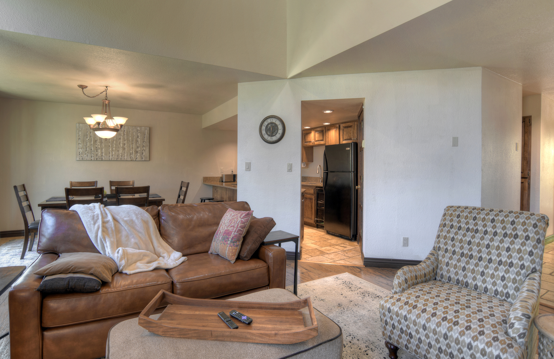 Main Living, Dining and Kitchen