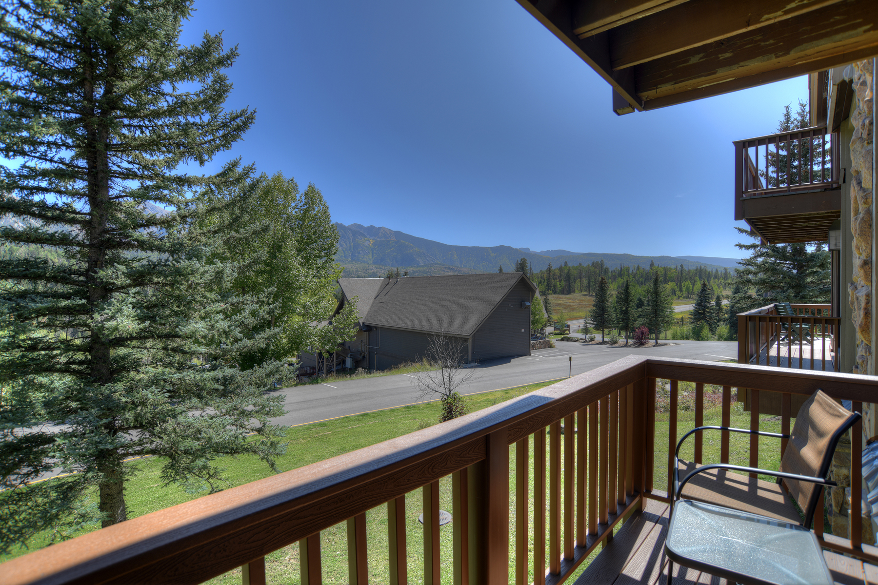 Views facing south from the deck off the main living space