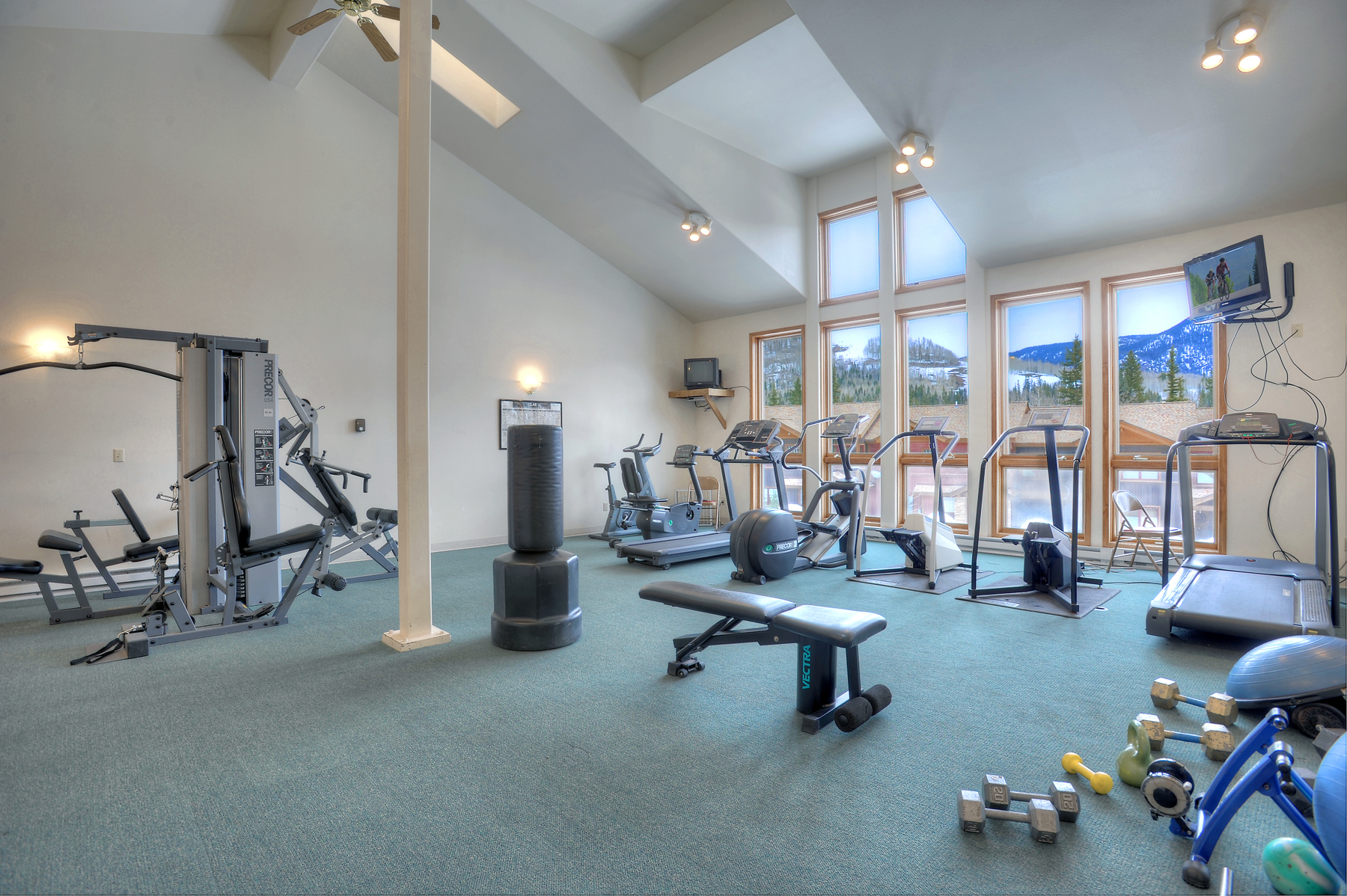 Gym at Cascade Village (with views)