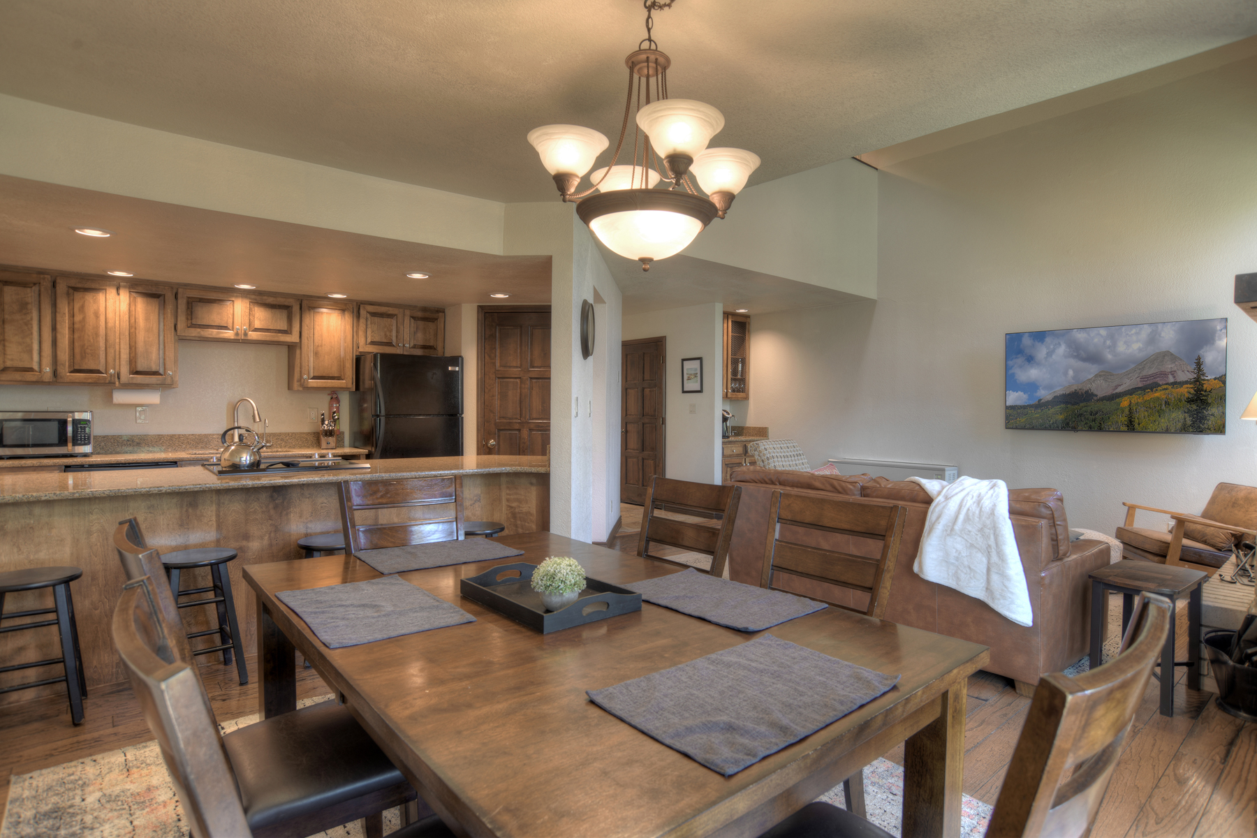 Main Living, Dining and Kitchen