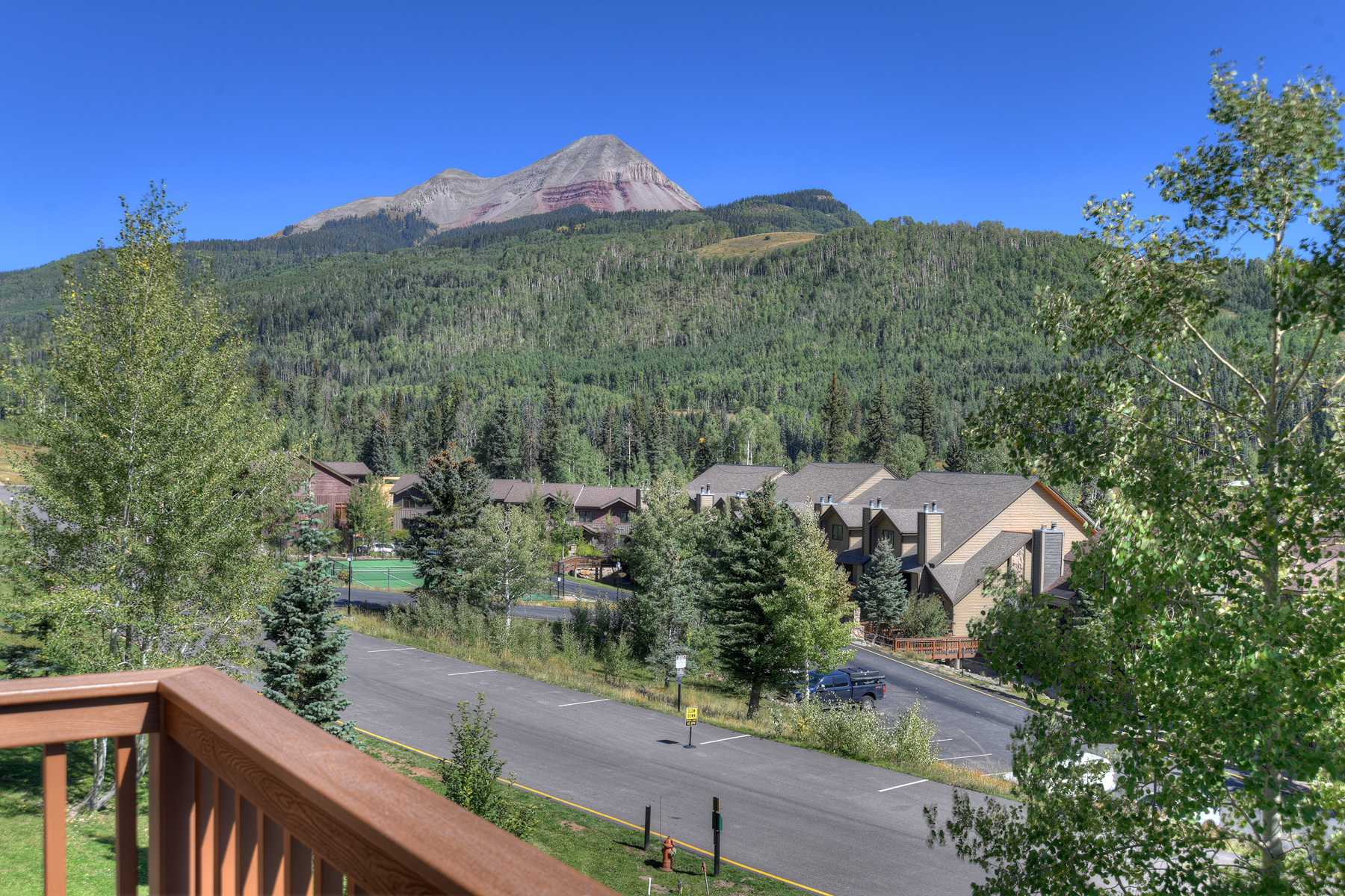 Amazing views of Engineer Mountain from the Master Bedroom Deck 