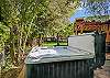 Community hot tub shared with two other units
