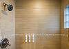 Sleek walk-in shower 