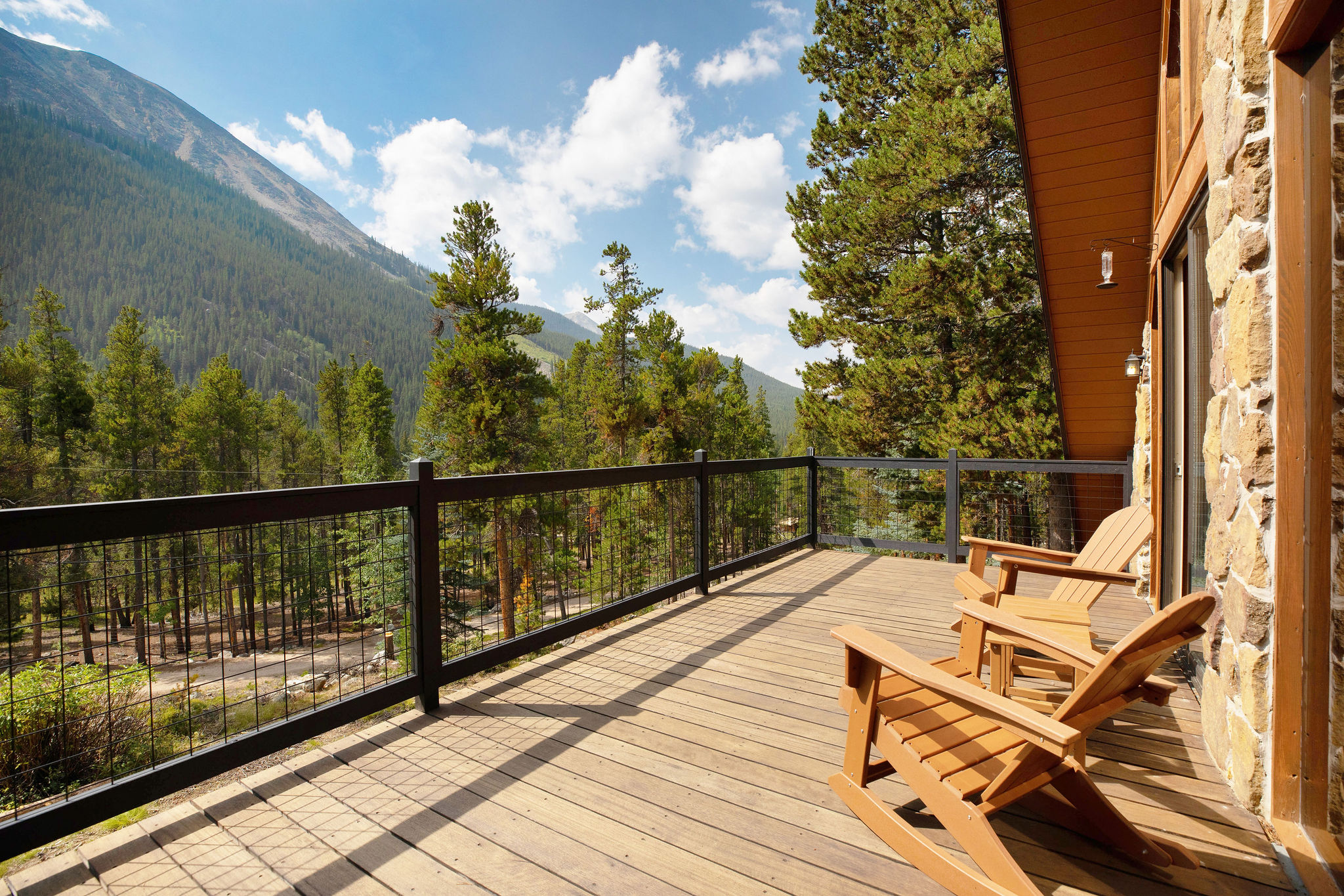 Expansive deck with seating