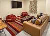 Family room has a smart TV and is stocked with fun games for everyone. 