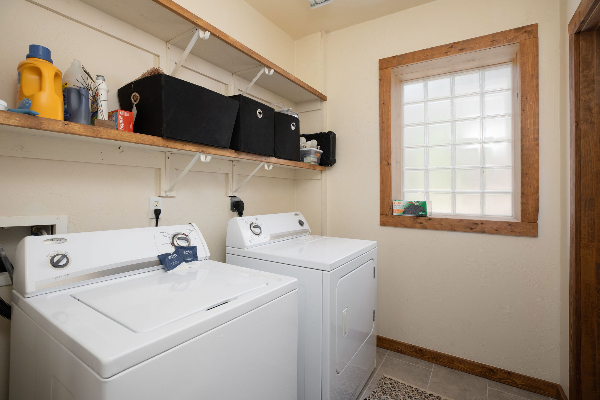 Washer and dryer - come home with a suitcase full of clean clothes!