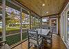 Gorgeous sunroom for slow mornings and evenings.