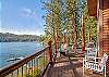 Top deck with stunning lake views, BBQ, and seating
