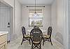 Breakfast nook for seating for 4