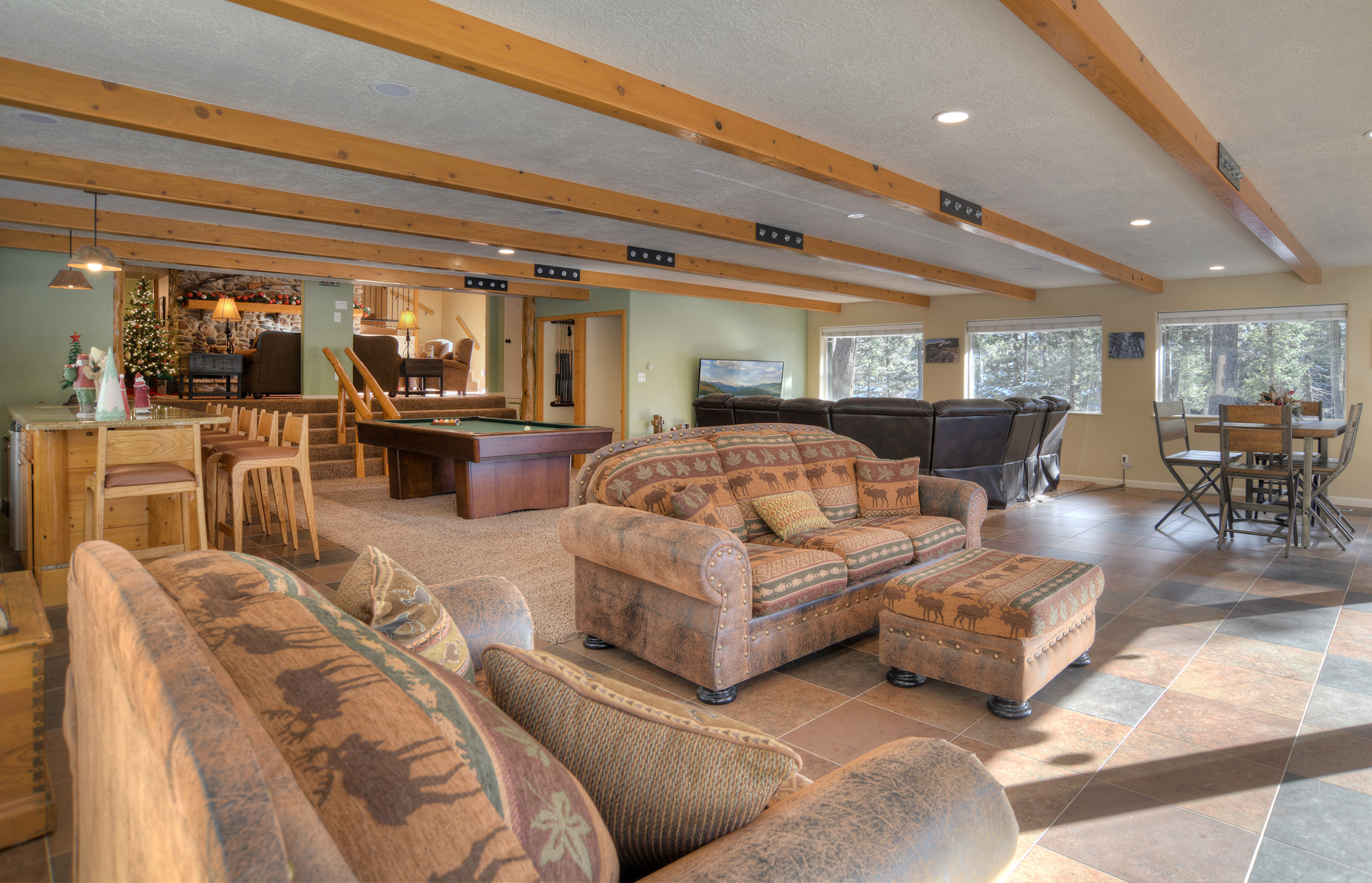 Cozy up in style- this living room is perfect for relaxation and gathering.
