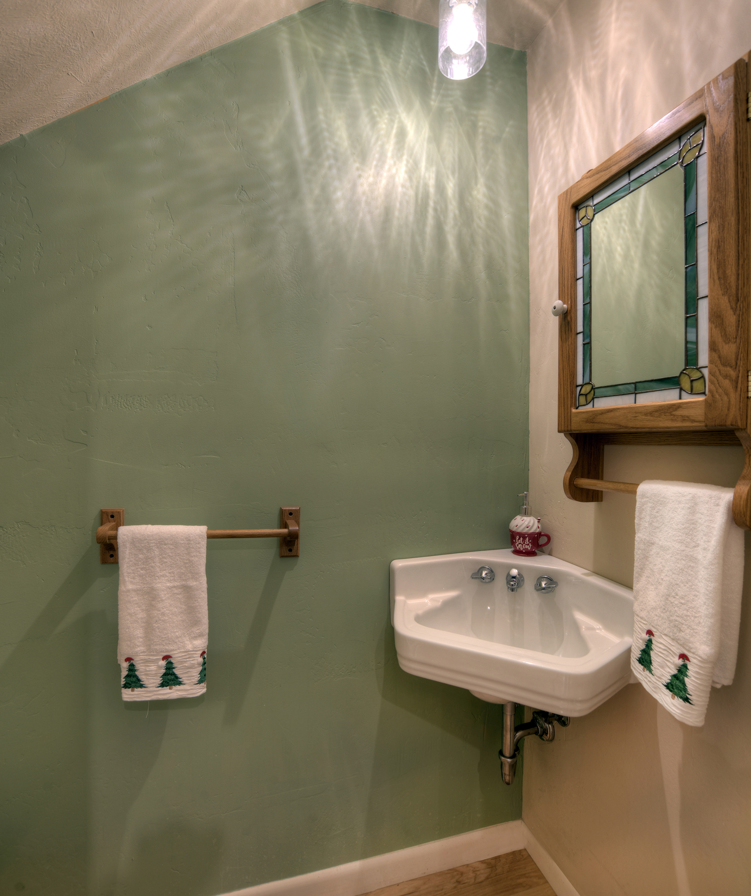 Half bathroom for added convenience