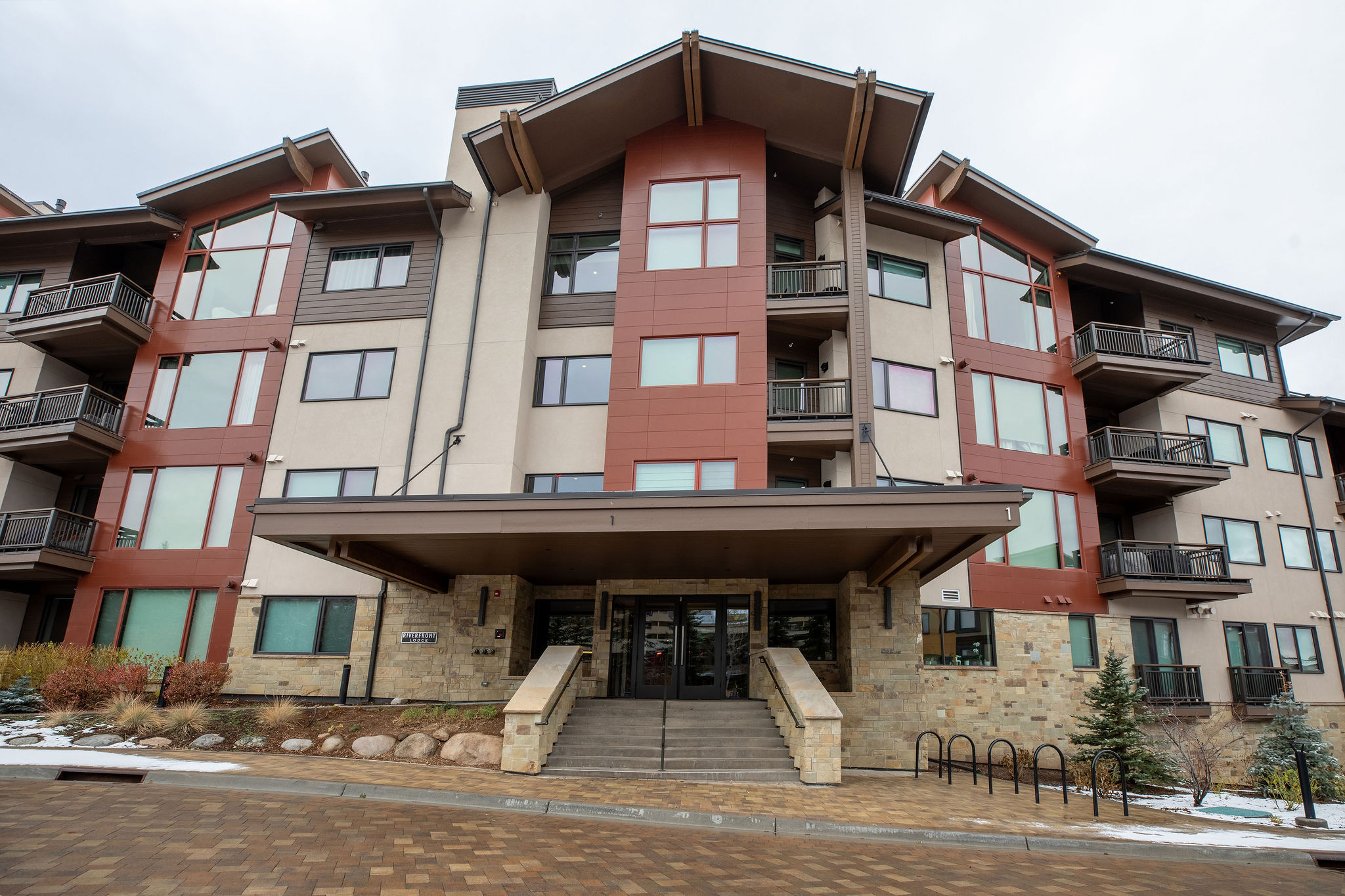 Modern mountain architecture with easy access to skiing, dining, and all Beaver Creek amenities