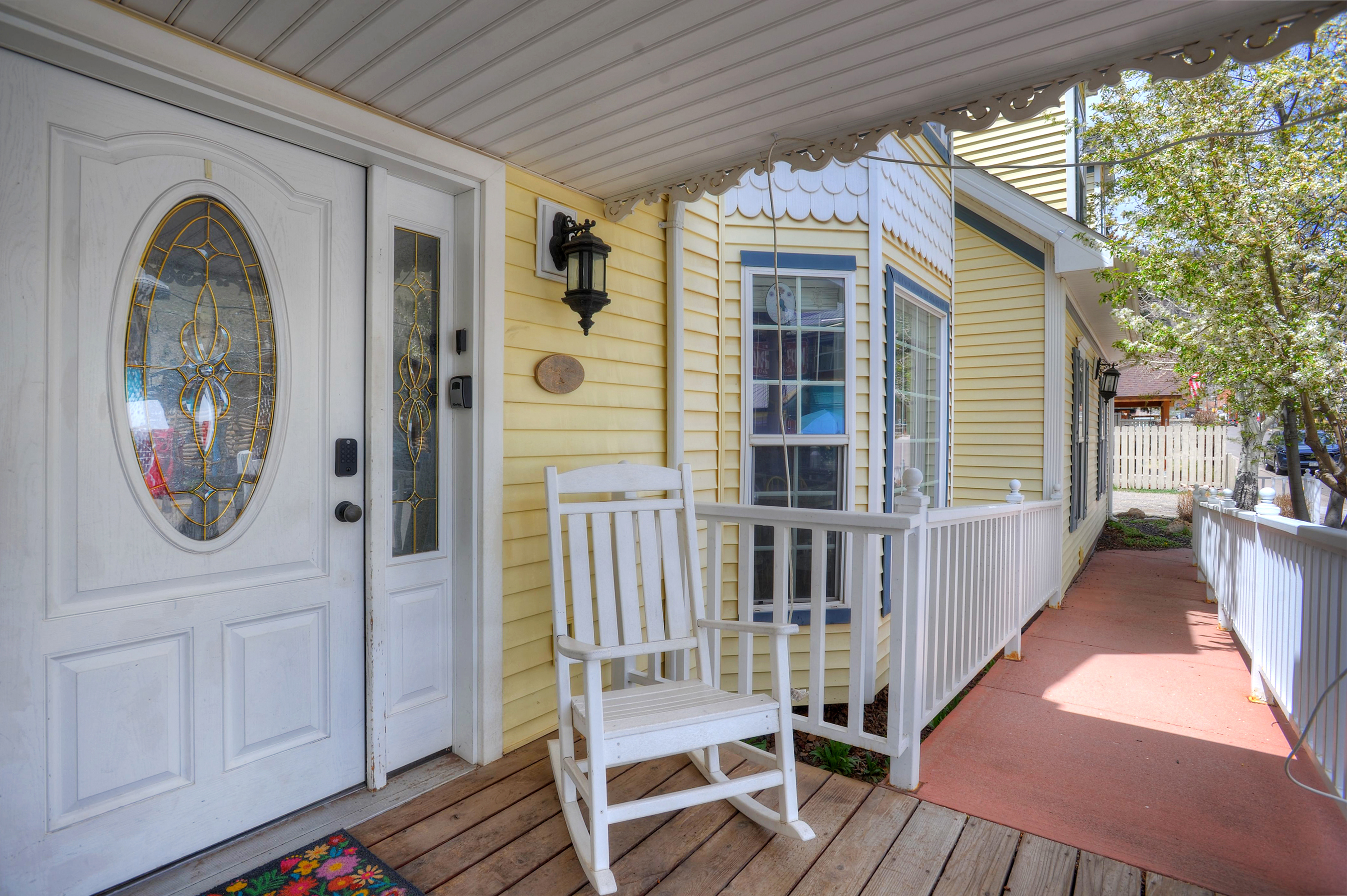 Access to our Rose Garden Retreat through this door. 