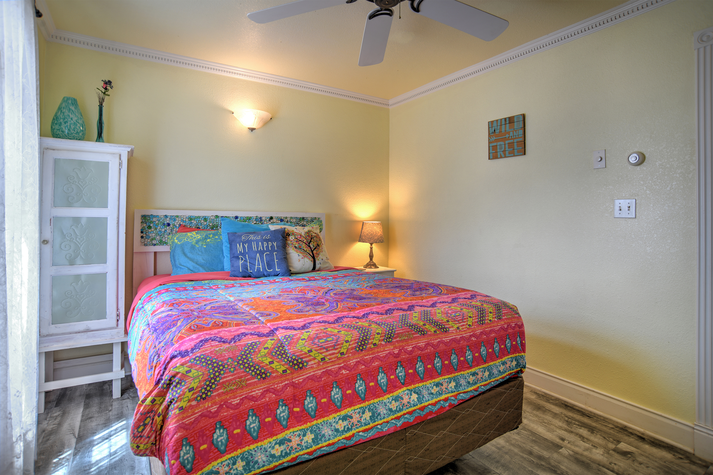 Main level queen bedroom.