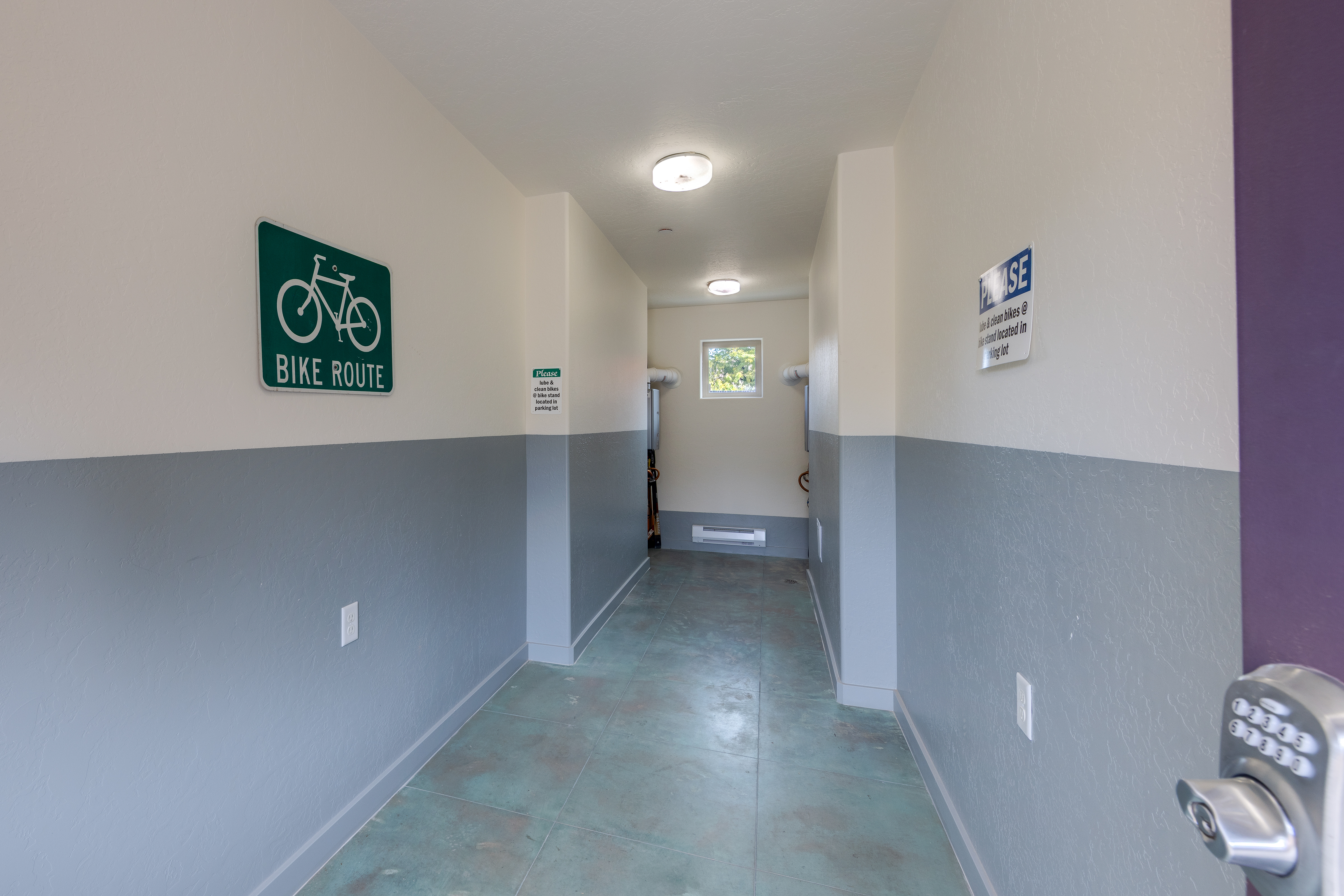 shared locked bike storage