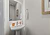 Half bathroom for added convenience 