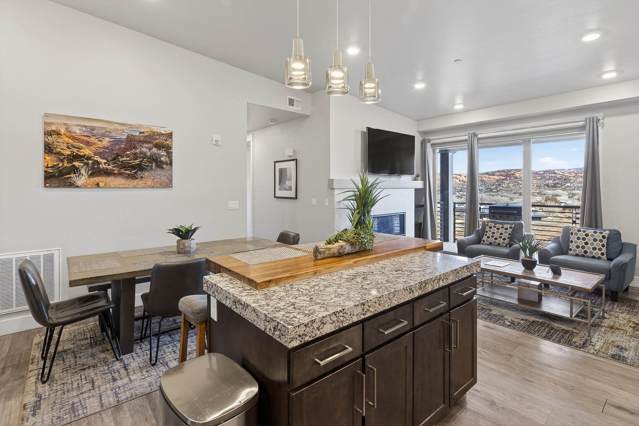Fully equipped kitchen with plenty of prep space for fueling up before trails and national parks.