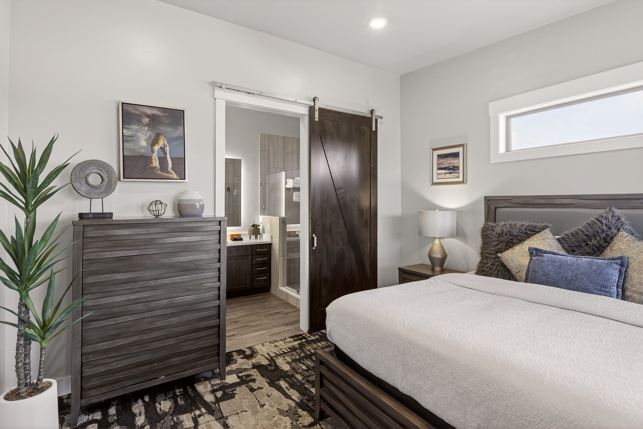 Peaceful nights and restful mornings start right here in the King Bedroom
