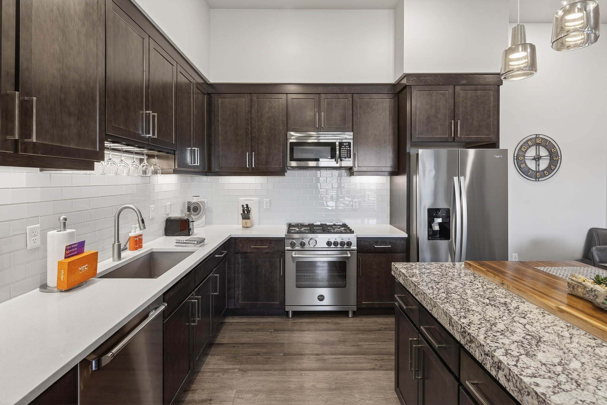 Third-floor location for added quietness and privacy.