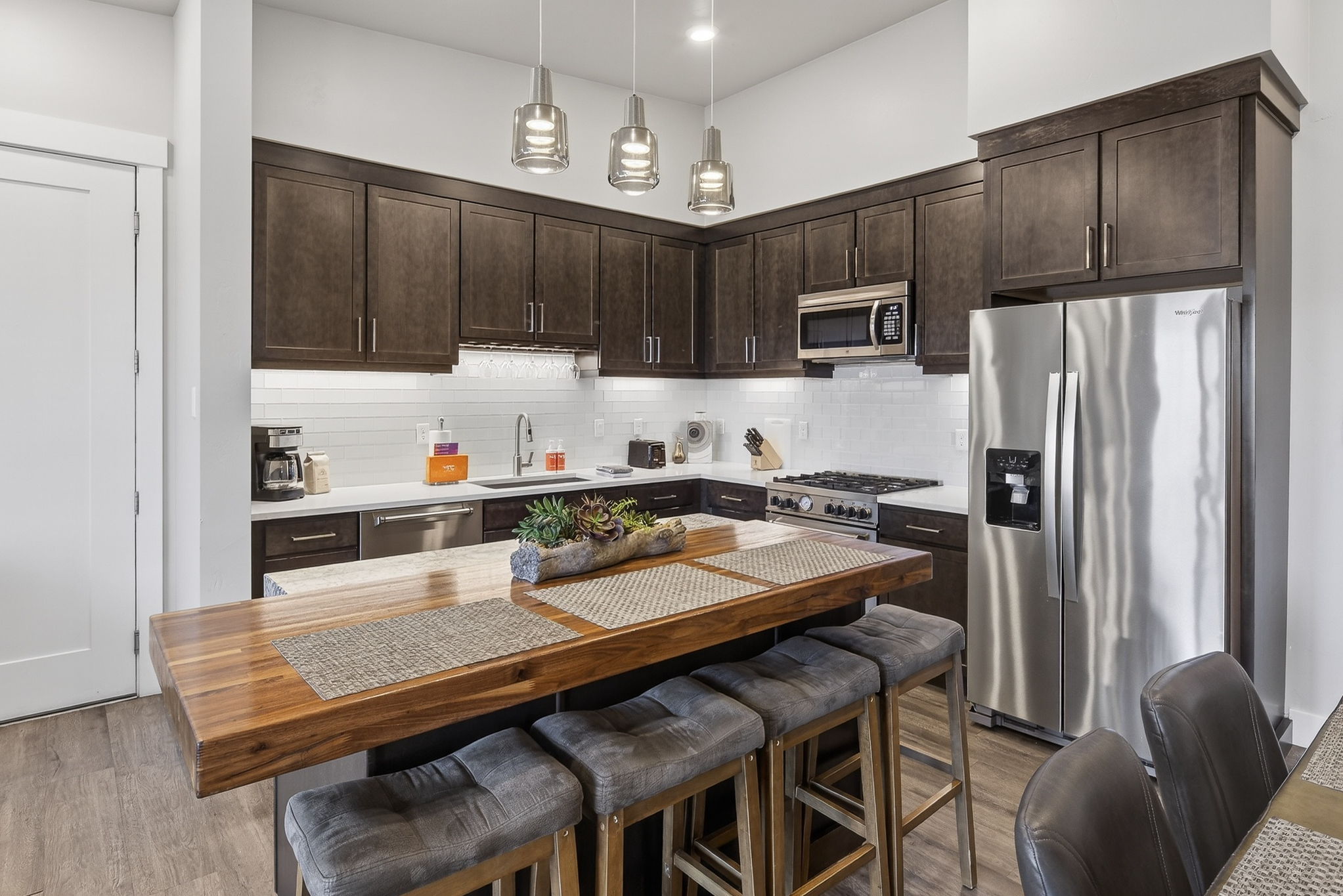 Fully stocked kitchen