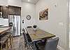 Ample dining seating for 10 guests 