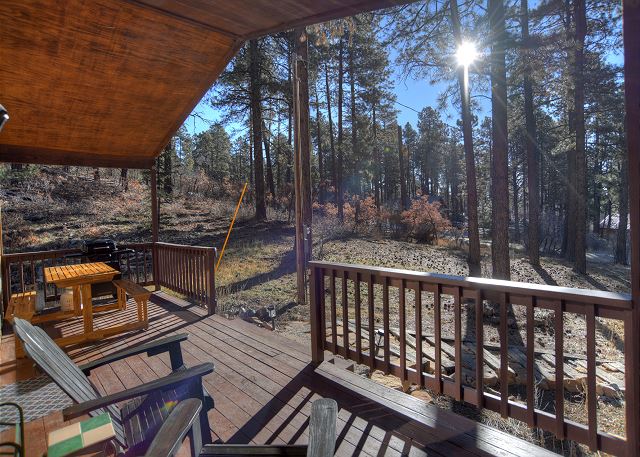 New Listing! Forest Lake Hideout | Private Cabin Surrounded by Pines | Deck 5