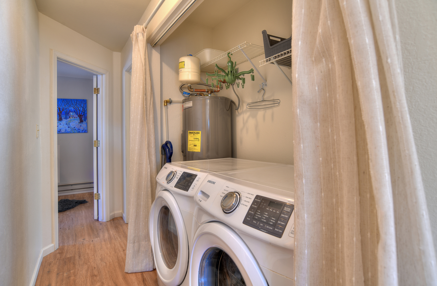Convenient washer and dryer on site – perfect for extended stays or keeping your outdoor gear fresh after adventures in the Colorado mountains.