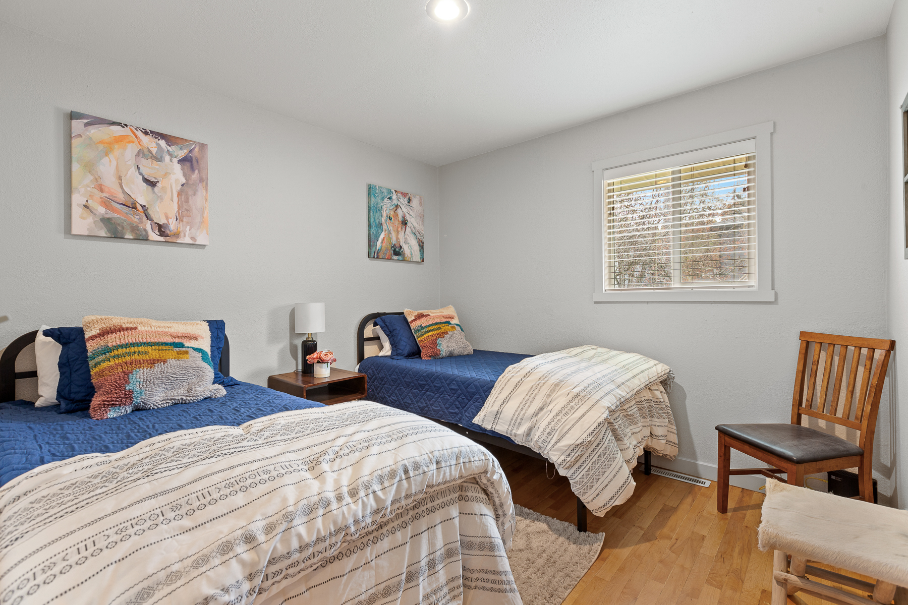 Bedroom #3 features two twin beds