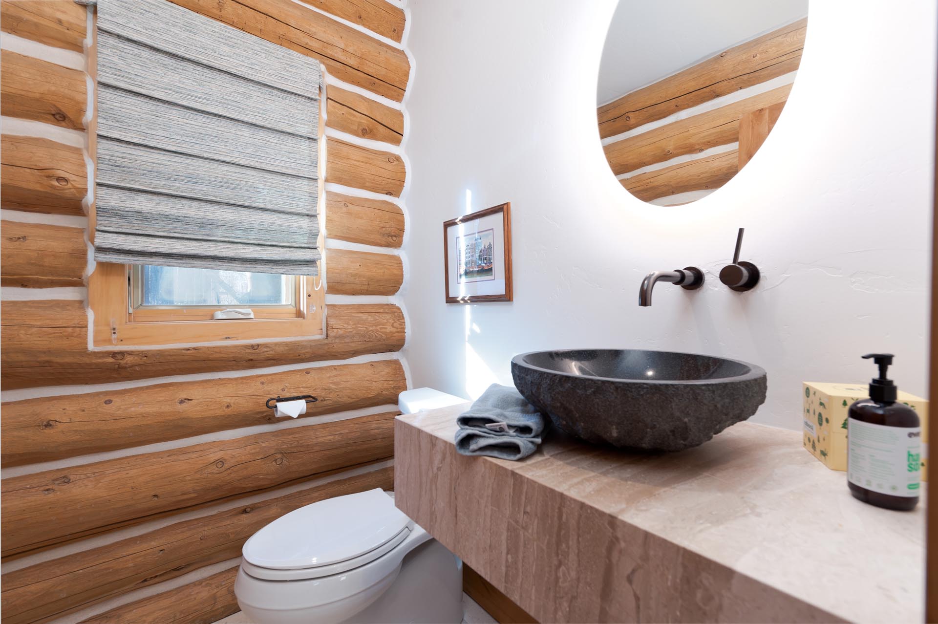 1/2 Bathroom off the Main Living Space