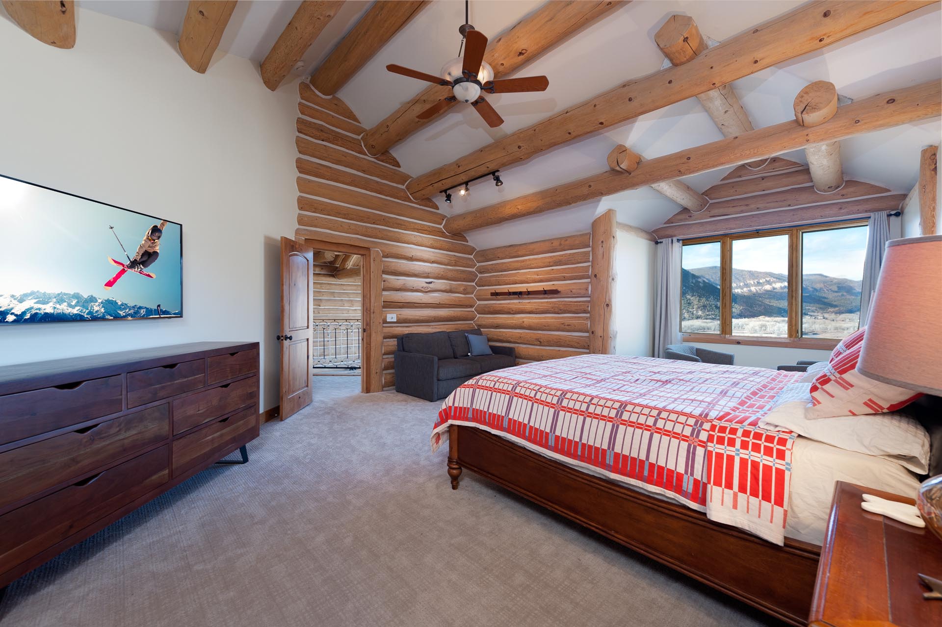 Master Bedroom - King Bed, TV, sitting area (attached bath) - 2nd Floor