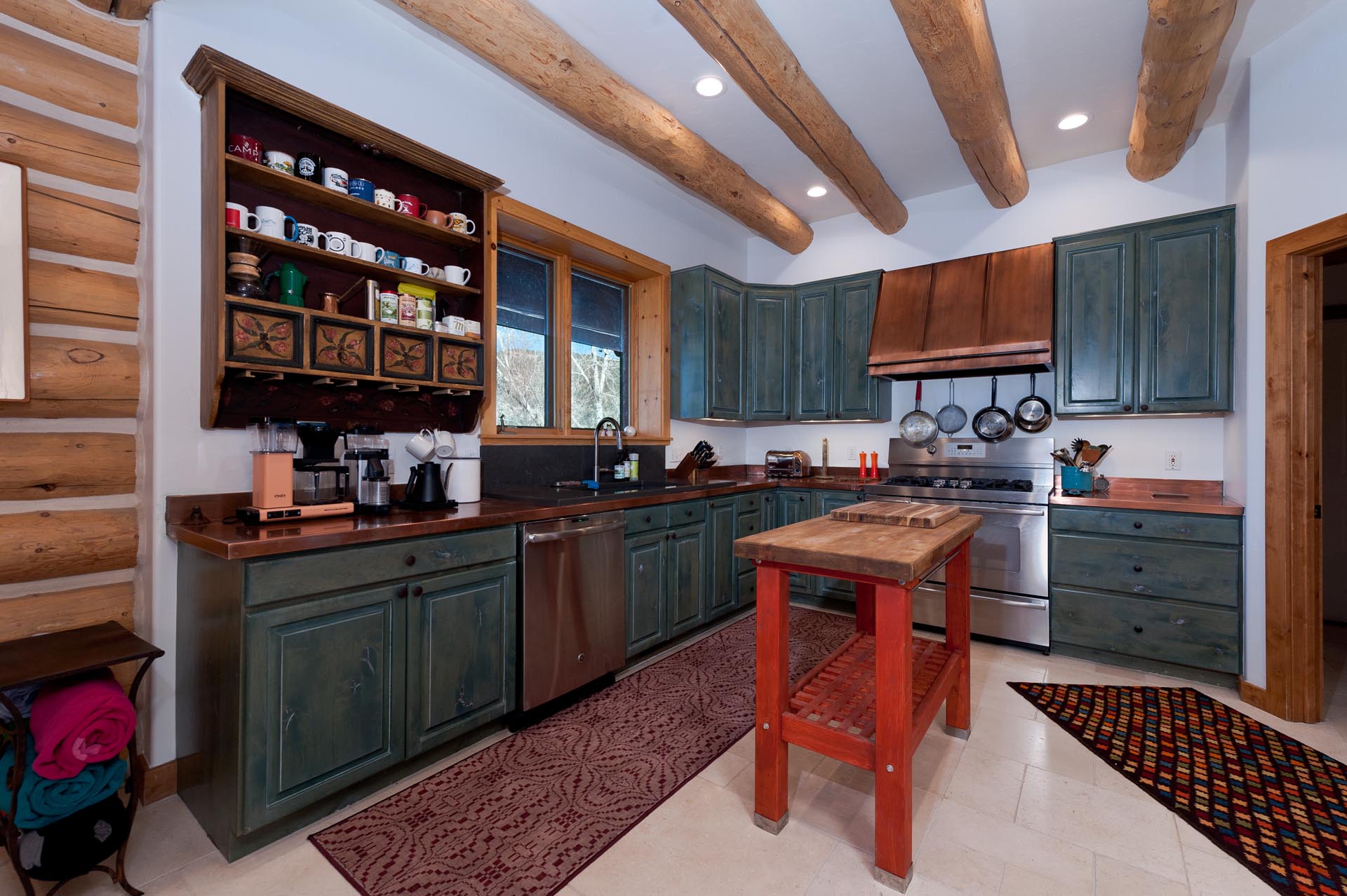 Fully stocked kitchen