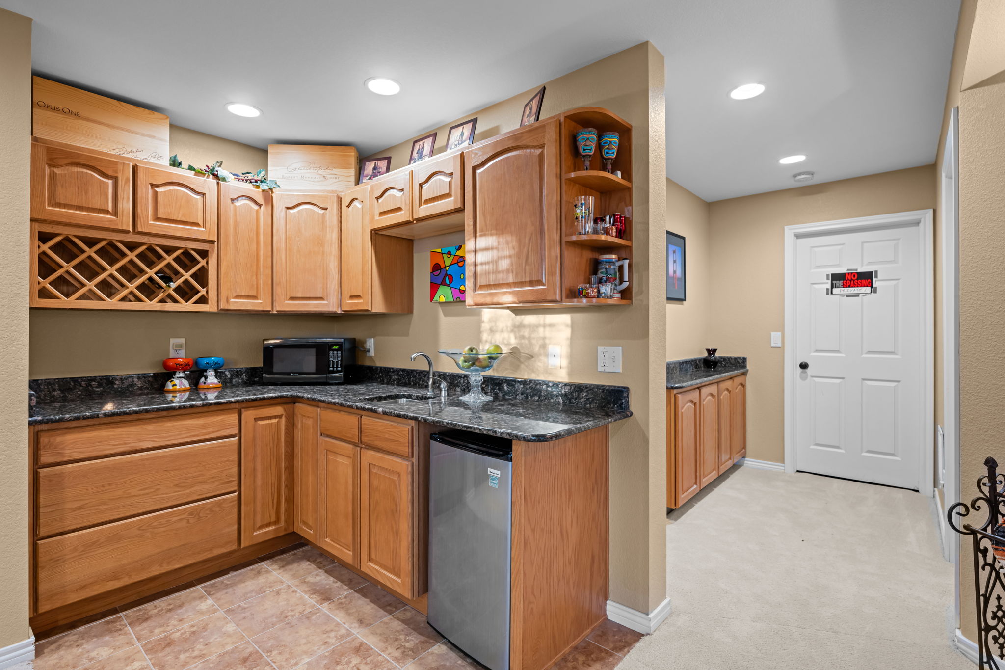 Bright, functional kitchen with updated countertops and plenty of prep space.