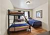 3rd bedroom with Queen/twin bunk and additional twin bed
